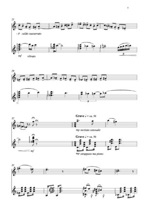 Châle tissé d'argent, esquisse pour flute et guitare