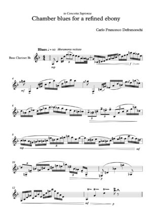 Chamber blues for a refined ebony