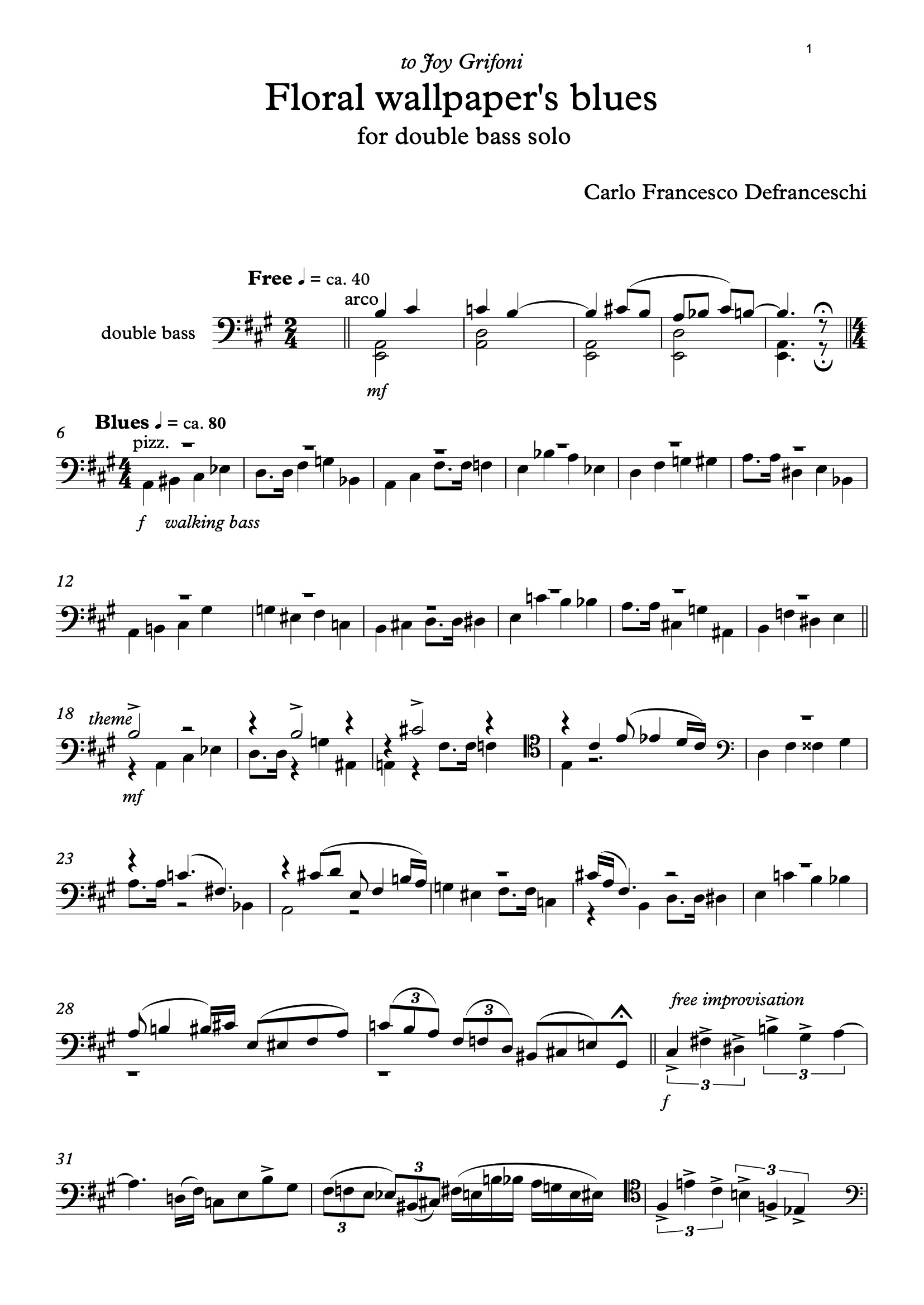 Floral wallpaper's blues