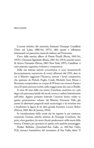 Giuseppe Camilloni, musicista