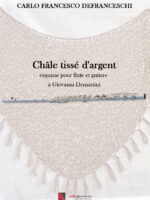Châle tissé d'argent, esquisse pour flute et guitare