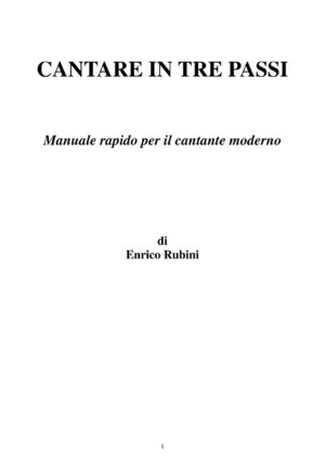 Cantare in tre passi