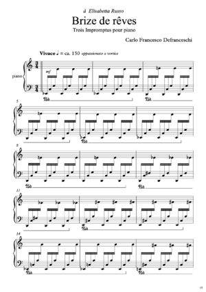 Trois Impromptus pour piano