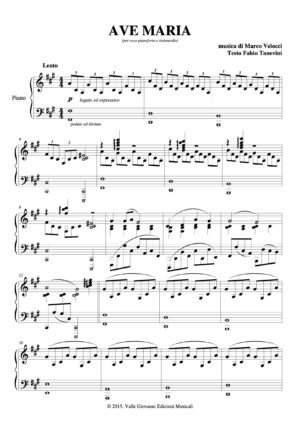 Ave Maria per voce, pianoforte e violoncello