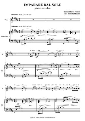 Breathe per duo Piano e Voce