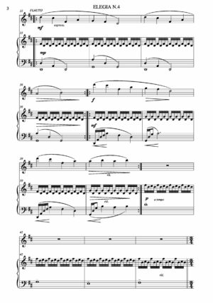 4 Elegie per Flauto, Violoncello e Pianoforte