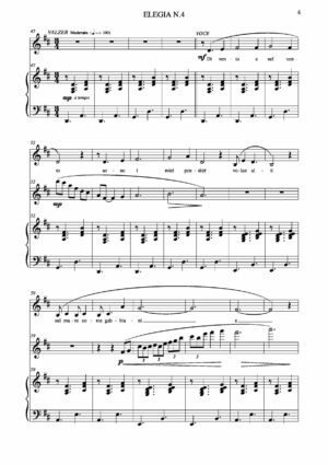 4 Elegie per Flauto, Violoncello e Pianoforte