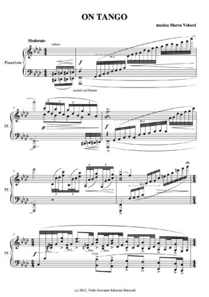 On Tango - Quintet for Piano and Saxophone Quartet (Rev. Luca Cecconi)