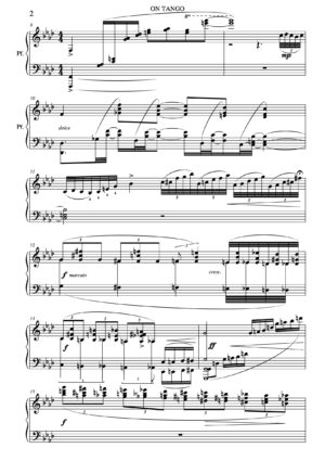 On Tango - Quintet for Piano and Saxophone Quartet (Rev. Luca Cecconi)
