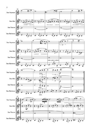 On Tango - Quintet for Piano and Saxophone Quartet (Rev. Luca Cecconi)