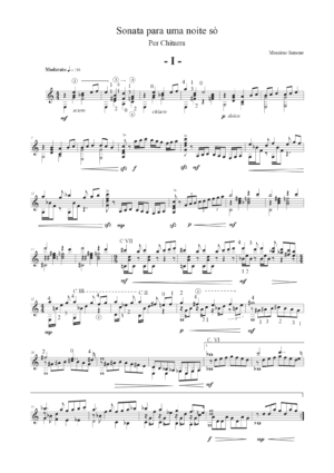 Sonata para uma noite sò