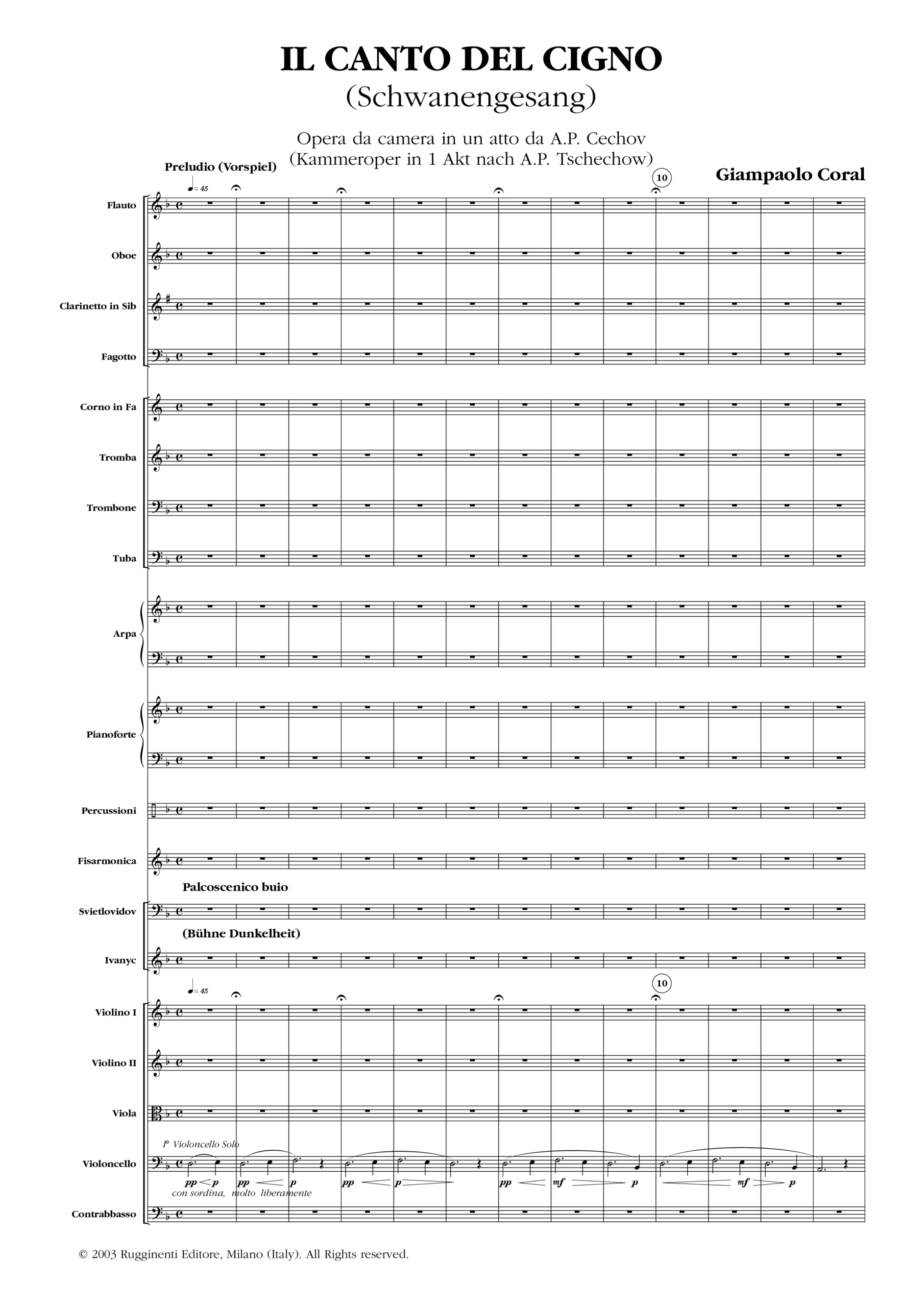 Il Canto del Cigno (Schwanengesang)